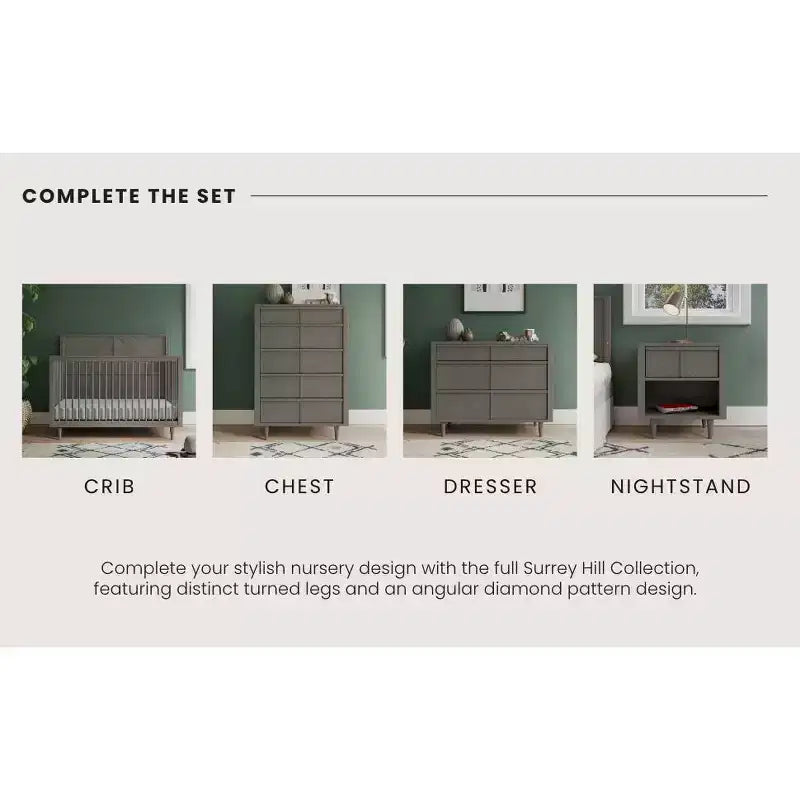 3 Drawer Dresser for Nursery or Bedroom with Anti-Tip Kit