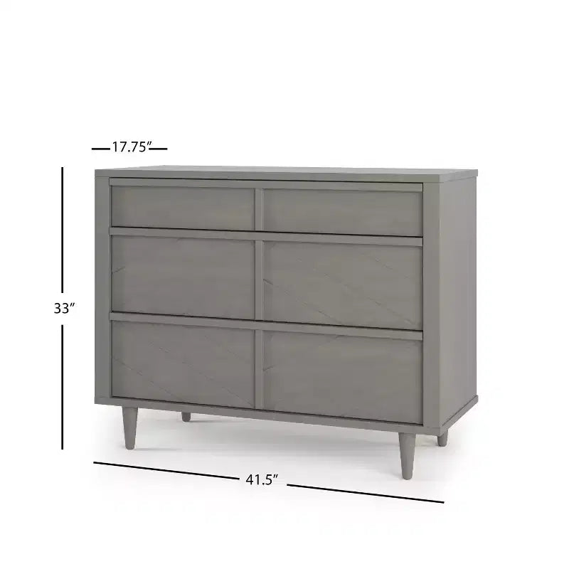 3 Drawer Dresser for Nursery or Bedroom with Anti-Tip Kit