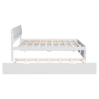 Full Platform Bed with Trundle and Storage Drawers