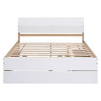 Full Platform Bed with Trundle and Storage Drawers