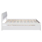 Full Platform Bed with Trundle and Storage Drawers