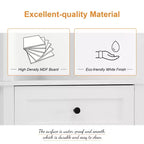 Triangle Corner Storage Cabinet with 3 Drawers and Adjustable Shelves