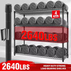 5-Tier Metal Storage Shelving Unit with Wheels