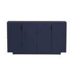 Buffet Cabinet with Storage – 4 Fluted Doors Sideboard with Adjustable Shelves