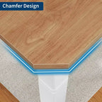 79 Dining Table for 6-8, Modern Rectangular Kitchen Table with Sturdy Metal Legs, Farmhouse Wood Table for Home Office