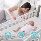 Serweet Baby 2-Stage Crib and Toddler Mattress with Cooling Gel Memory Foam, Washable Cover, Breathable Design, Skin Friendly