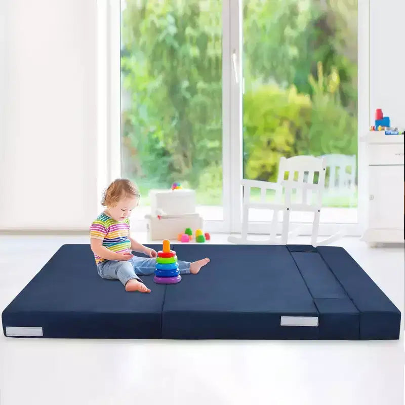 Folding Sofa Bed, Foldable Couch Bed with Pillow, Convertible Sleeper Chair Folding Sofa Mattress, Futon Floor Couch with Memory Foam Washable Cover