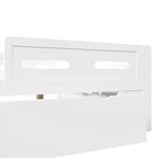 GDFStudio Martin Wood Platform Bed with Guardrail and Drawer