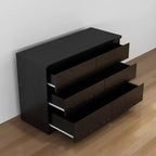 Stylish Functional 3 Drawer Nightstand for Bedroom Living Room