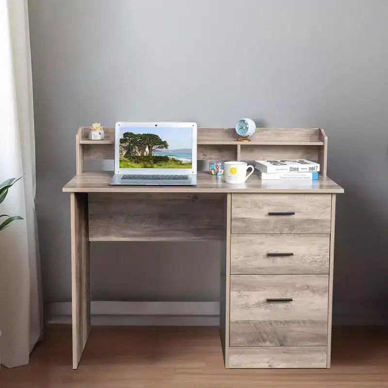Karlhome 43in Computer Desk with 3 Drawers