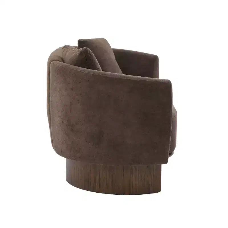 GDFStudio Kyro 81'' Modern Boucle Upholstered 3-Seater Sofa with Wooden Base and Pillows