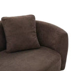 GDFStudio Kyro 81'' Modern Boucle Upholstered 3-Seater Sofa with Wooden Base and Pillows