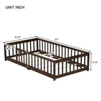 MAYEERTY Twin Bed Frame Noise-Free Design No Box Spring Needed Heavy-Duty Metal