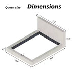 GDFStudio Nuly Modern Upholstered Frameless Bed