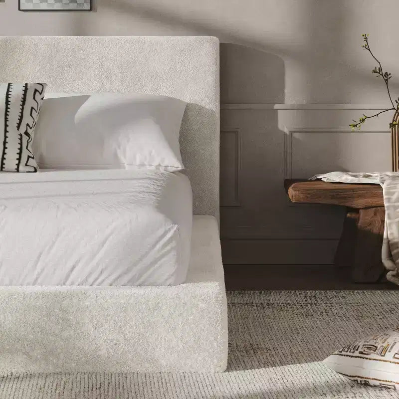 GDFStudio Nuly Modern Upholstered Frameless Bed