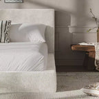 GDFStudio Nuly Modern Upholstered Frameless Bed