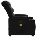vidaXL Stand Up Massage Recliner Chair Black