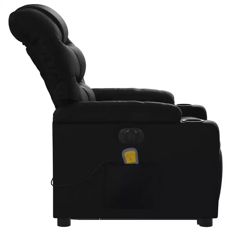 vidaXL Stand Up Massage Recliner Chair Black