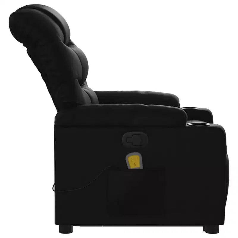 vidaXL Stand Up Massage Recliner Chair Black