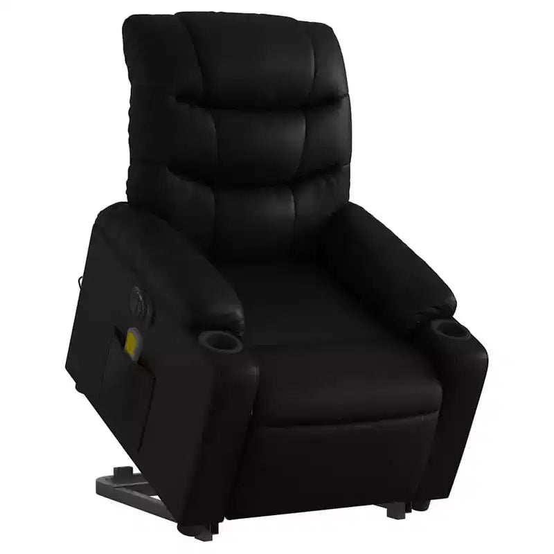 vidaXL Stand Up Massage Recliner Chair Black