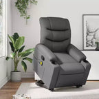 vidaXL Stand Up Massage Recliner Chair Black