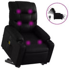 vidaXL Stand Up Massage Recliner Chair Black