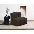 Meridian Furniture Arc Boucle Fabric Straight Chair