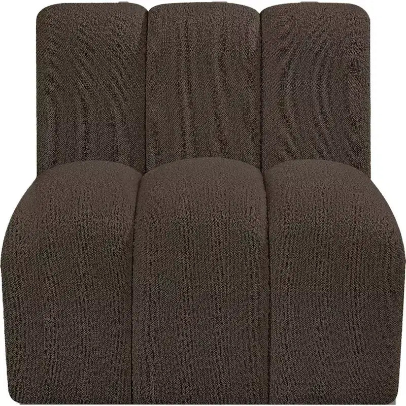 Meridian Furniture Arc Boucle Fabric Straight Chair