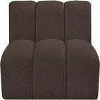 Meridian Furniture Arc Boucle Fabric Straight Chair