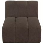 Meridian Furniture Arc Boucle Fabric Straight Chair