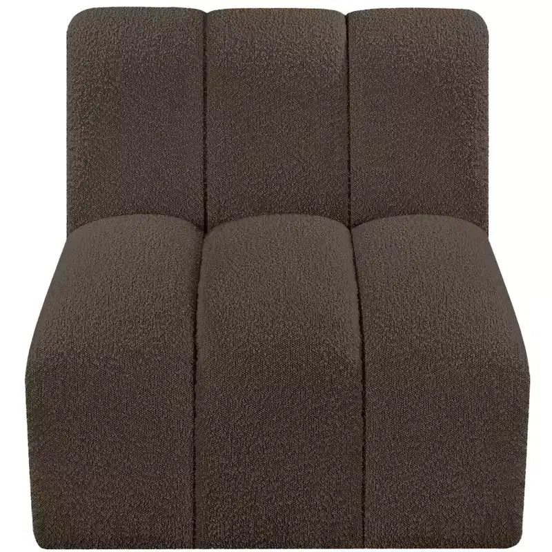 Meridian Furniture Arc Boucle Fabric Straight Chair