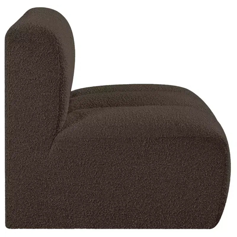 Meridian Furniture Arc Boucle Fabric Straight Chair