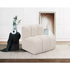 Meridian Furniture Arc Boucle Fabric Straight Chair