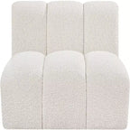 Meridian Furniture Arc Boucle Fabric Straight Chair
