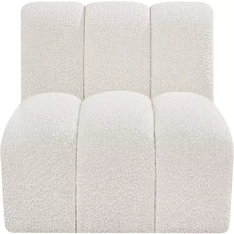 Meridian Furniture Arc Boucle Fabric Straight Chair