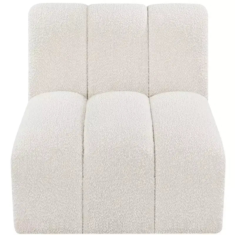 Meridian Furniture Arc Boucle Fabric Straight Chair
