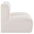 Meridian Furniture Arc Boucle Fabric Straight Chair