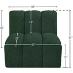 Meridian Furniture Arc Boucle Fabric Straight Chair