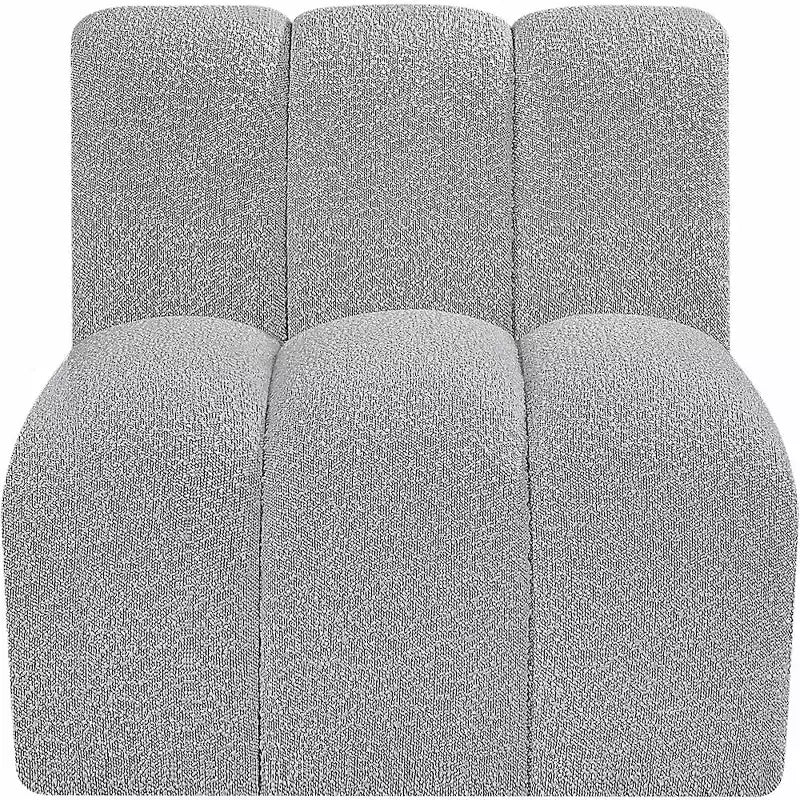 Meridian Furniture Arc Boucle Fabric Straight Chair