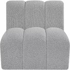 Meridian Furniture Arc Boucle Fabric Straight Chair