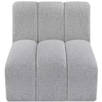Meridian Furniture Arc Boucle Fabric Straight Chair