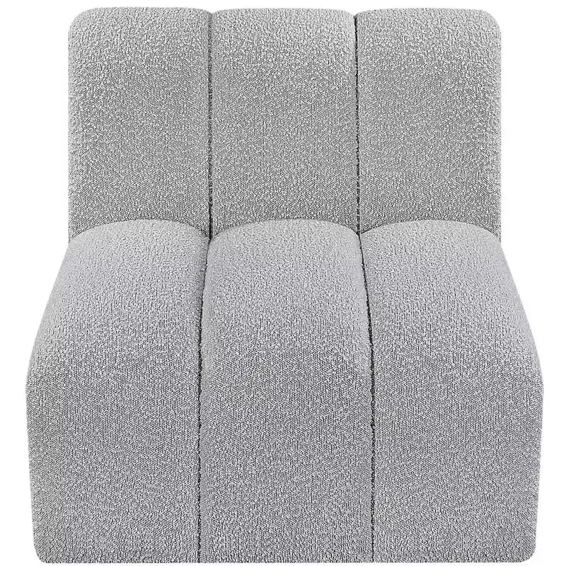 Meridian Furniture Arc Boucle Fabric Straight Chair
