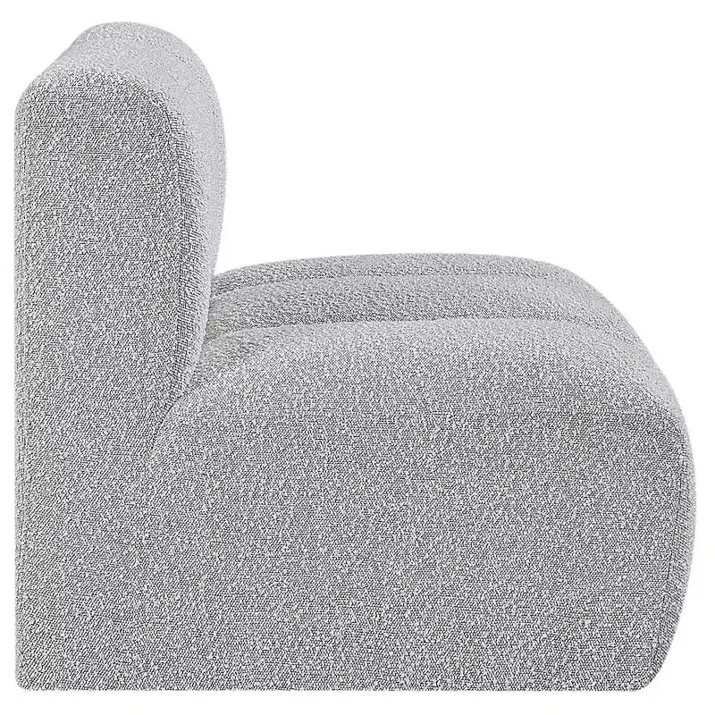 Meridian Furniture Arc Boucle Fabric Straight Chair