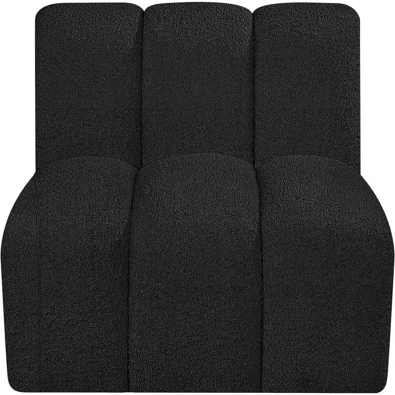 Meridian Furniture Arc Boucle Fabric Straight Chair