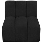 Meridian Furniture Arc Boucle Fabric Straight Chair