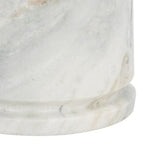 Table d'appoint ronde haute en marbre SAFAVIEH Couture Ghicu - 56 cm L x 53 cm P x 61 cm H - 21Wx21Dx24H