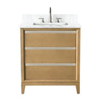Meuble-lavabo Vanity Art avec évier en céramique et dessus en marbre reconstitué