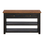 The Gray Barn Downington Table console de canapé à 2 tiroirs en bois massif
