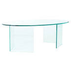 SAFAVIEH Beda Table basse en verre trempé - 47 L x 28 P x 16 H - 47Lx28Px16H