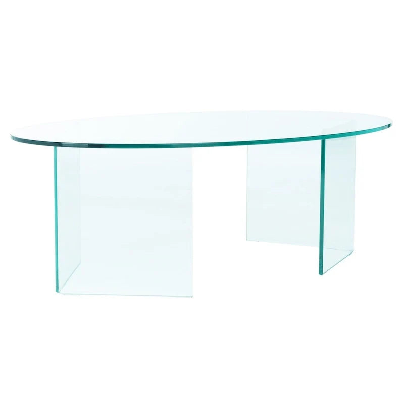 SAFAVIEH Beda Table basse en verre trempé - 47 L x 28 P x 16 H - 47Lx28Px16H